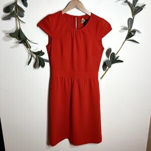 J.Crew Red Cap Sleeve Dress LAST CALL
